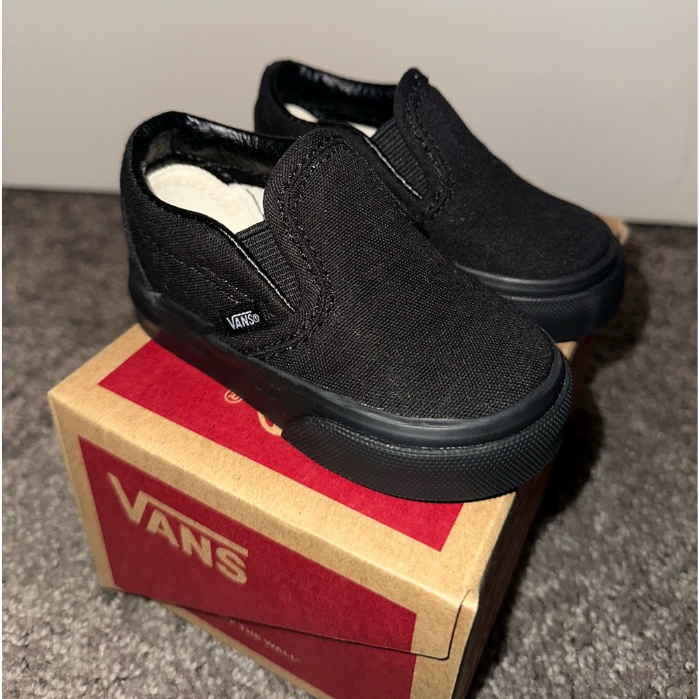 Toddler Vans Slip-On Size 3 Black